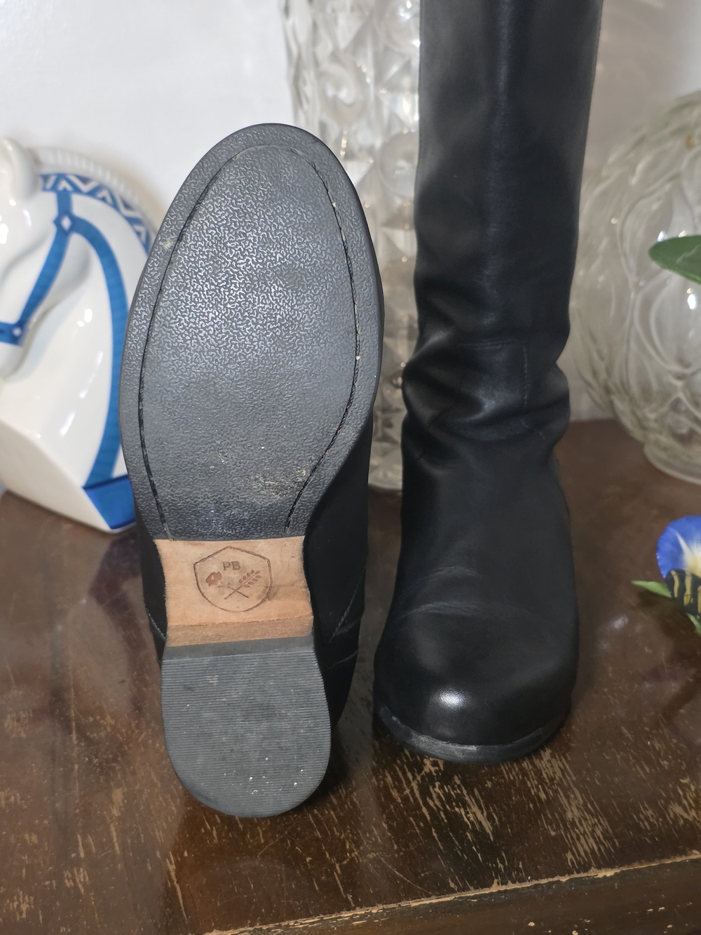 Poppy Barley "The Riding Boot" in Black Leather - Picture 10 of 14